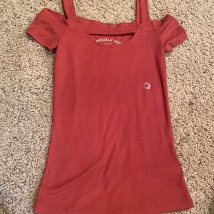 brand new burgundy off the shoulder top